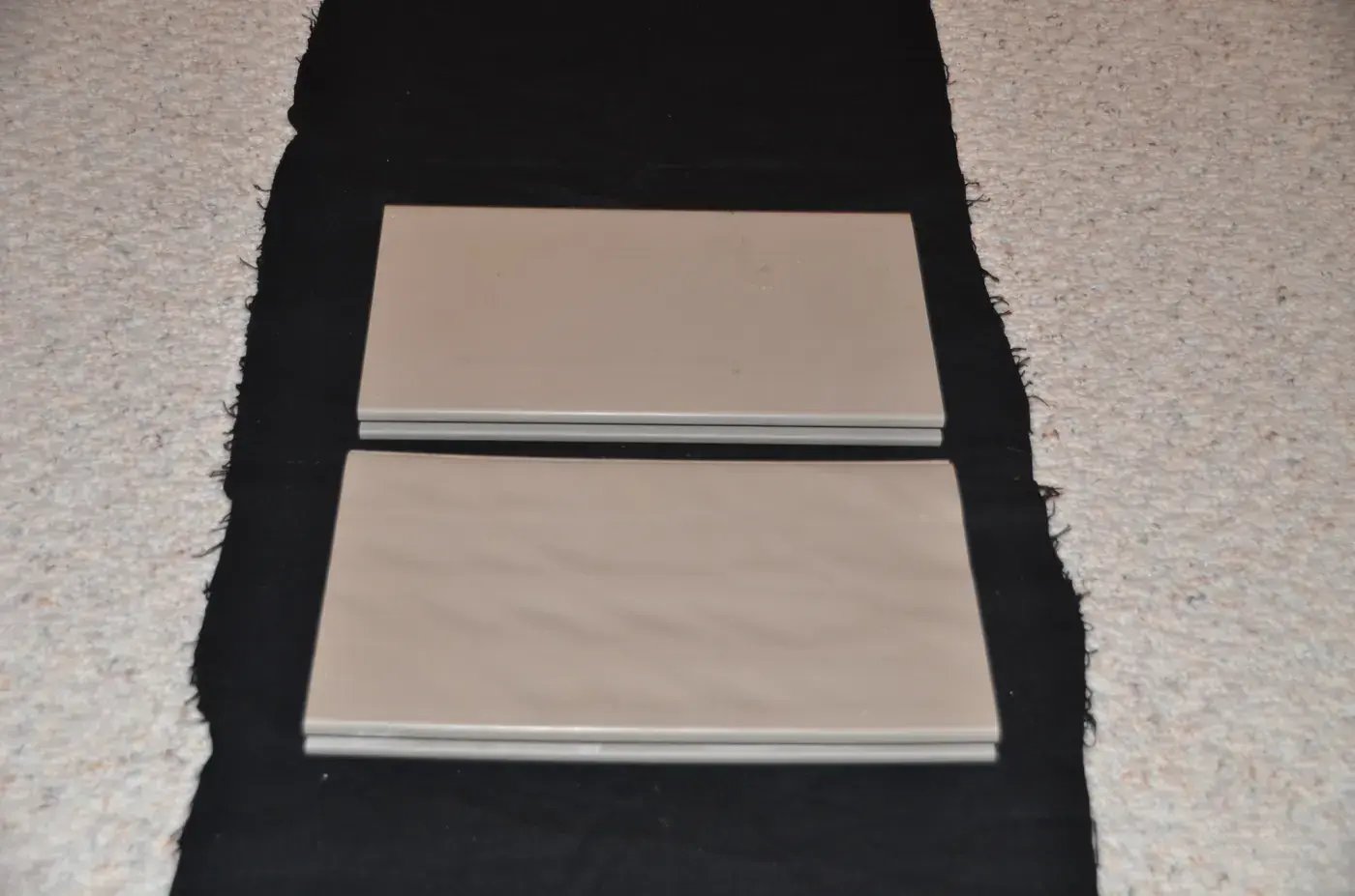 Building material test specimens prepared for expert forensic defect analysis in laboratory