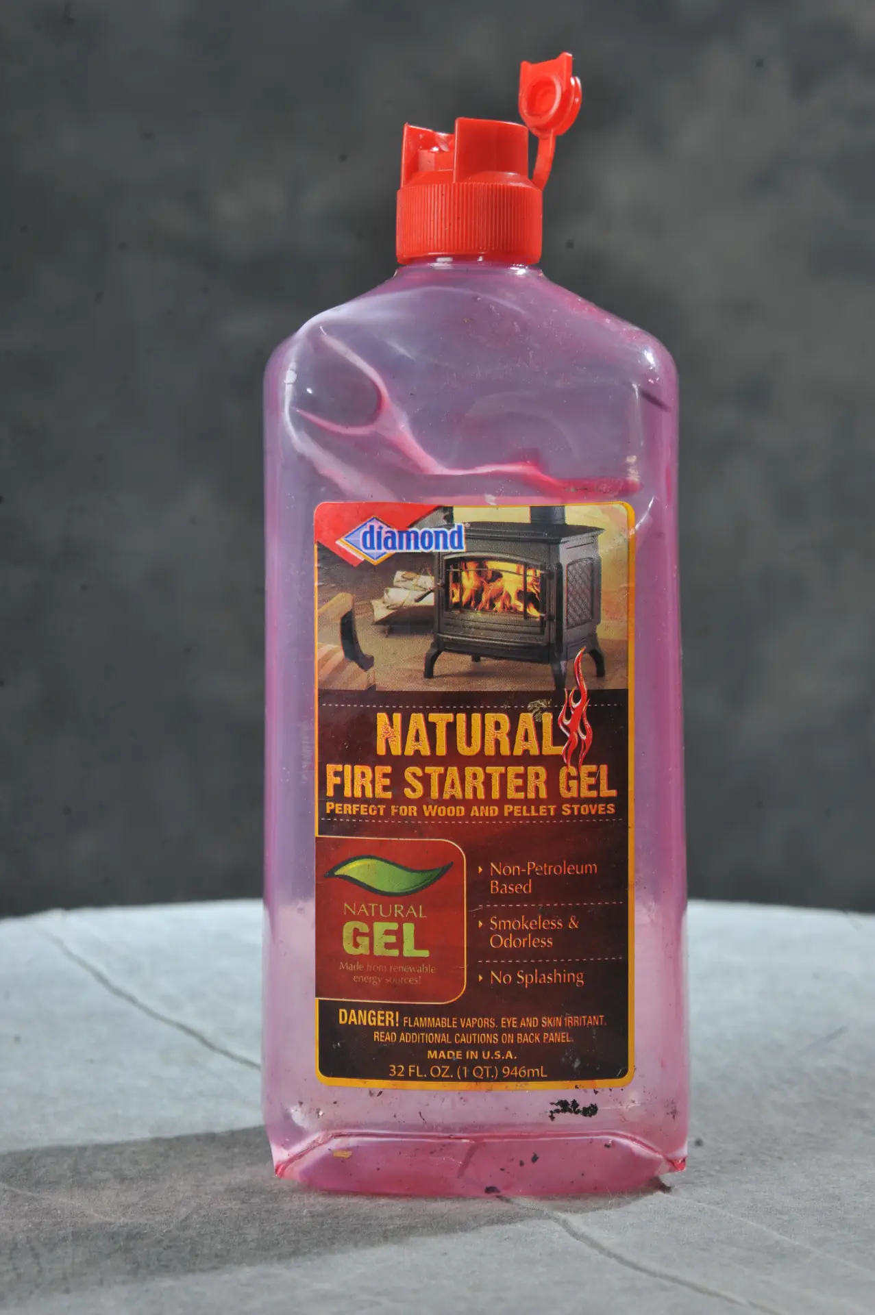 Fire starter gel bottle involved in product liability explosion injury case, consumer product failure analysis by Plastic Expert Group